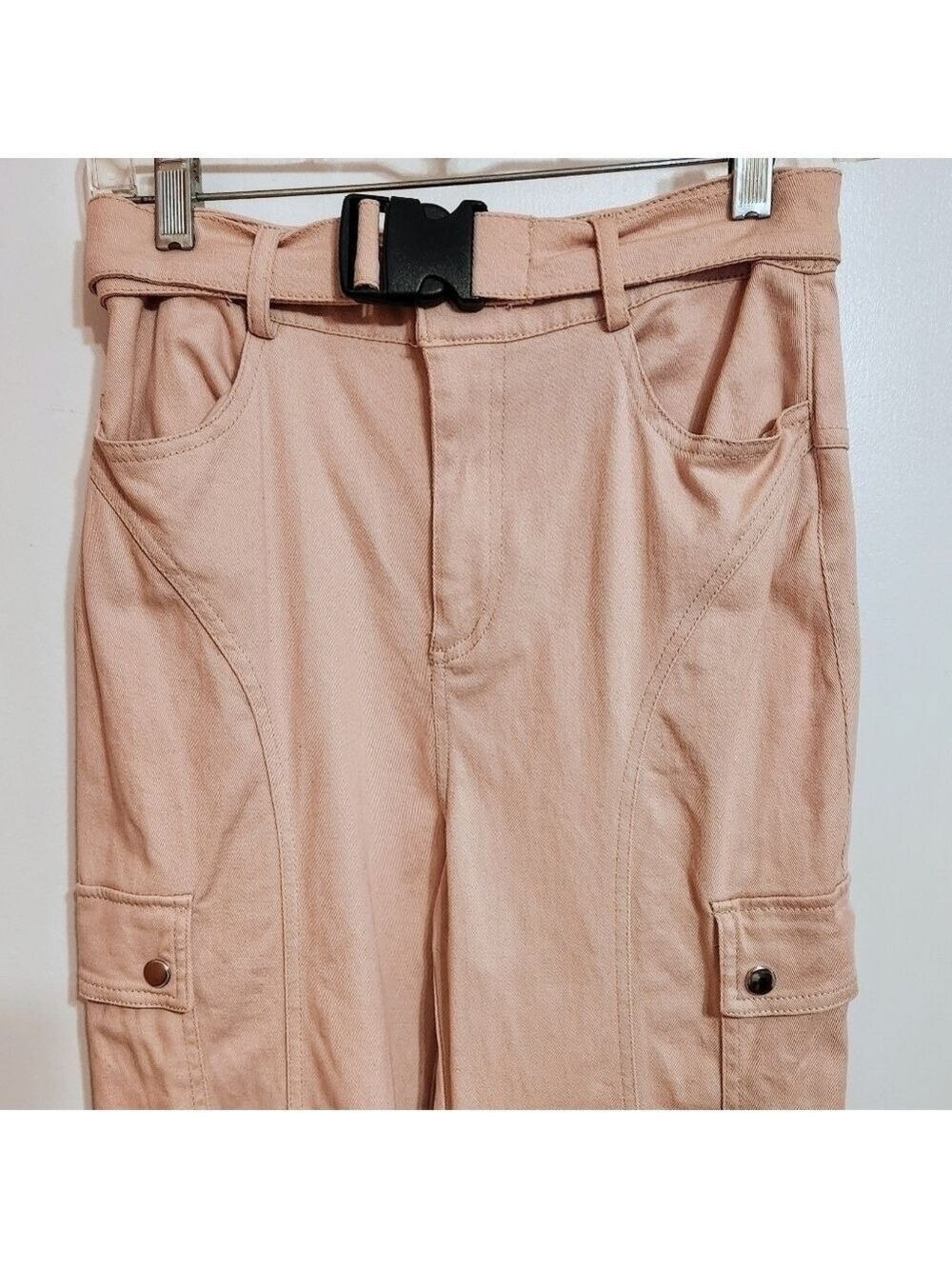 Forever 21 Pink Cargo Jogger Pants Small - Picture 2 of 12